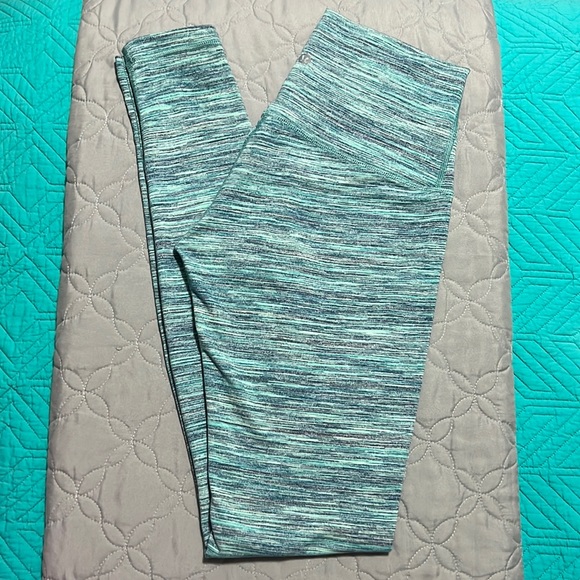 Lululemon Wunder Under Hi Rise Space Dye Camo Alberta Lake Fresh Teal - Picture 4 of 6